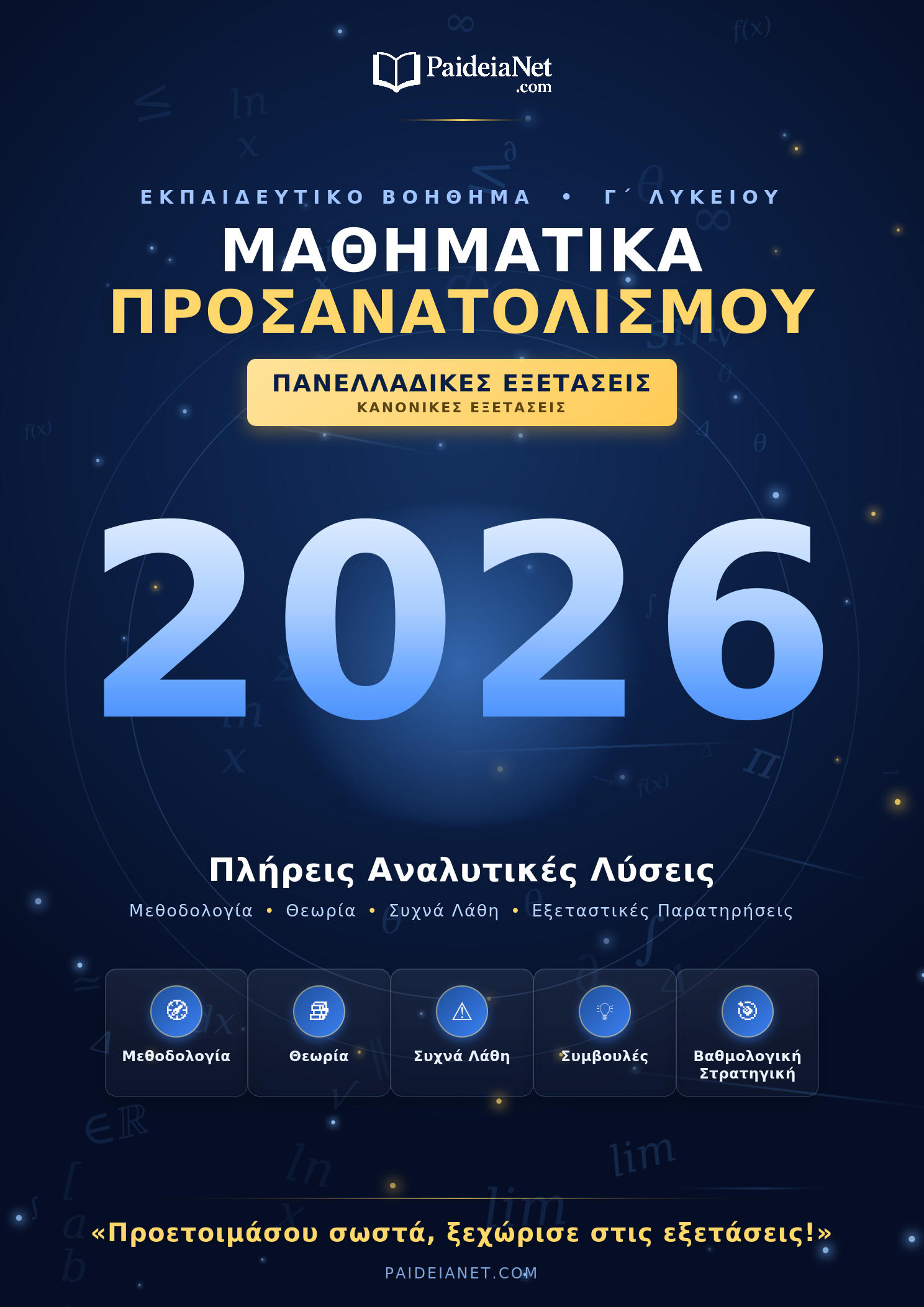 Εξώφυλλο Βοηθήματος Πανελλαδικών 2026