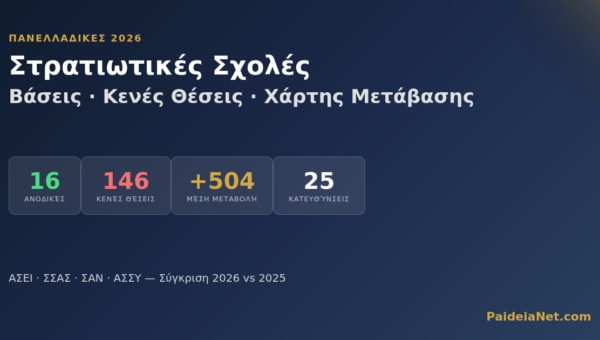 Στρατιωτικές Σχολές — Βάσεις 2026