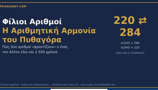 Φίλιοι Αριθμοί Η Αριθμητική Αρμονία του Πυθαγόρα